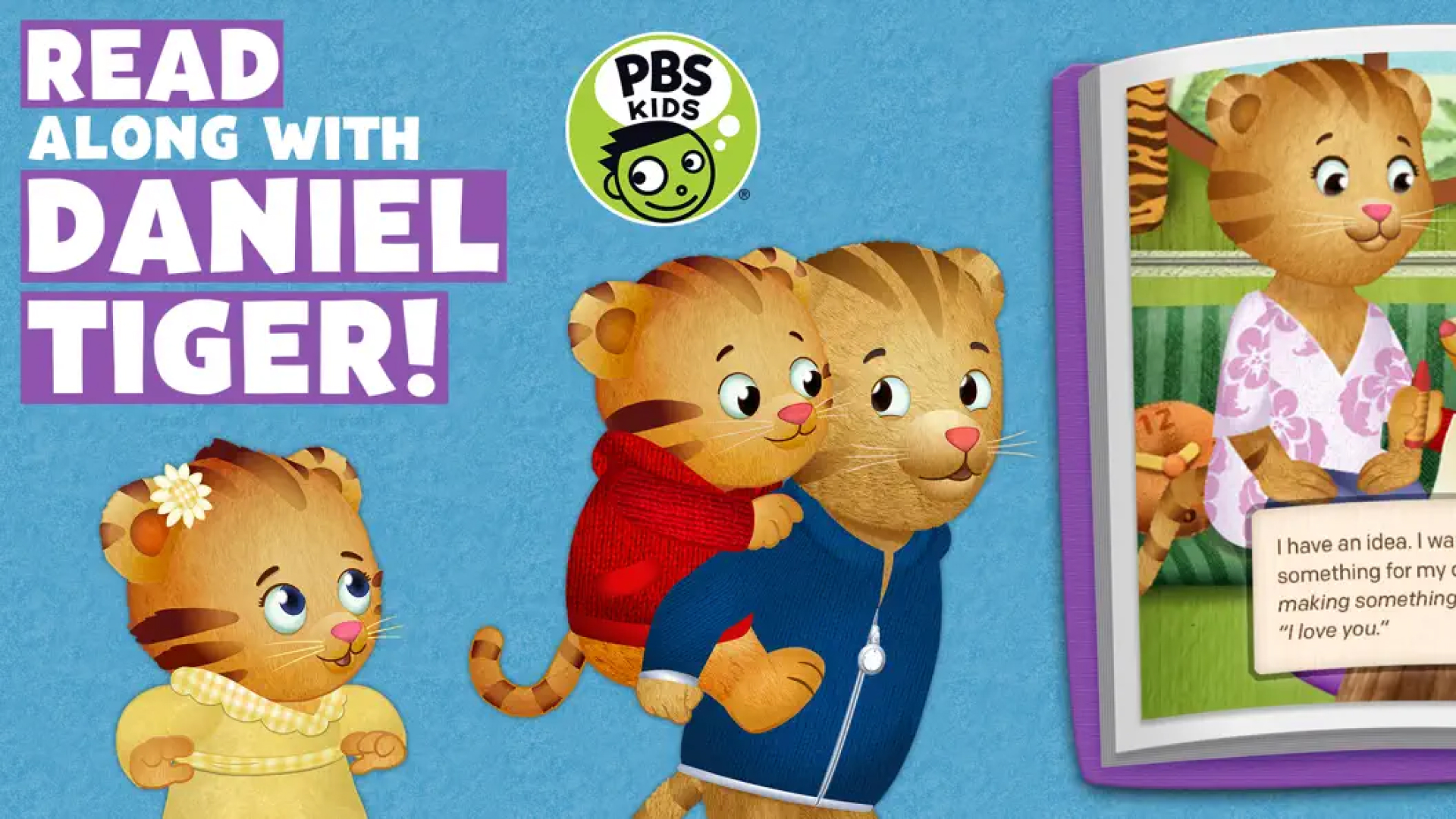 Tablet screen displaying PBS Kids interactive learning activity