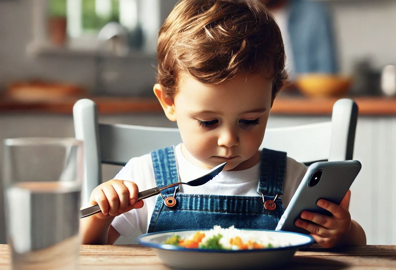 Should Kids Watch Phone While Eating by AI