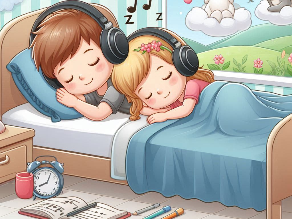 kids sleep with headphones