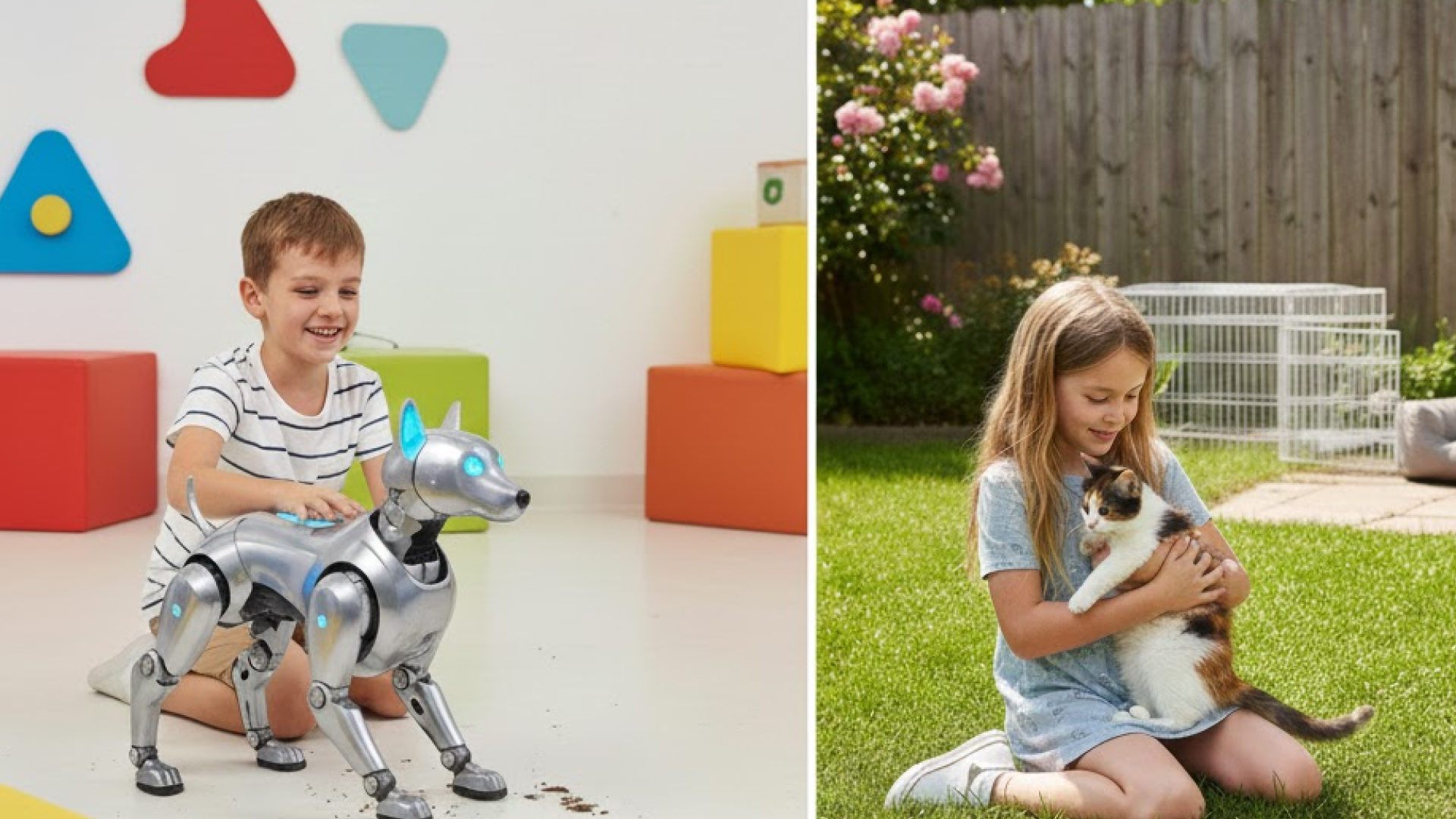 comparison between robot pets for kids and traditional pets
