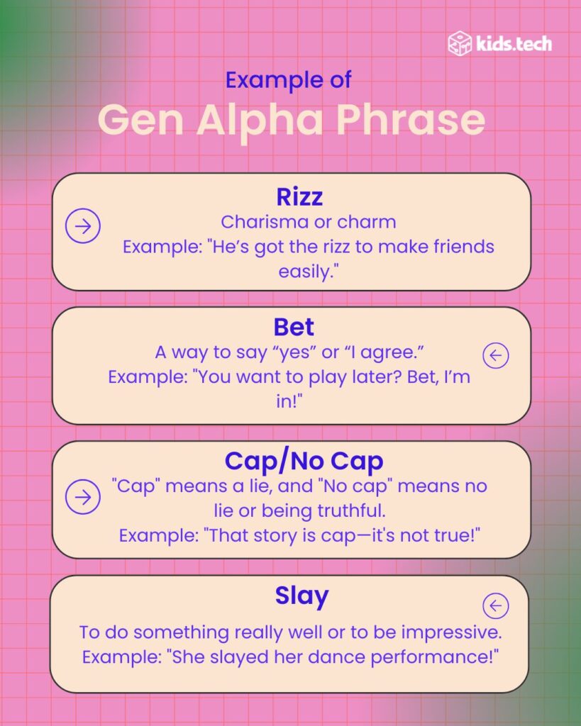 gen alpha phrase sample