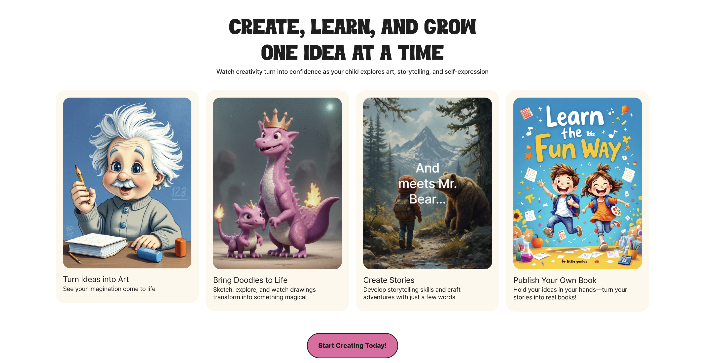 Kidgeni is a creative AI platform for children